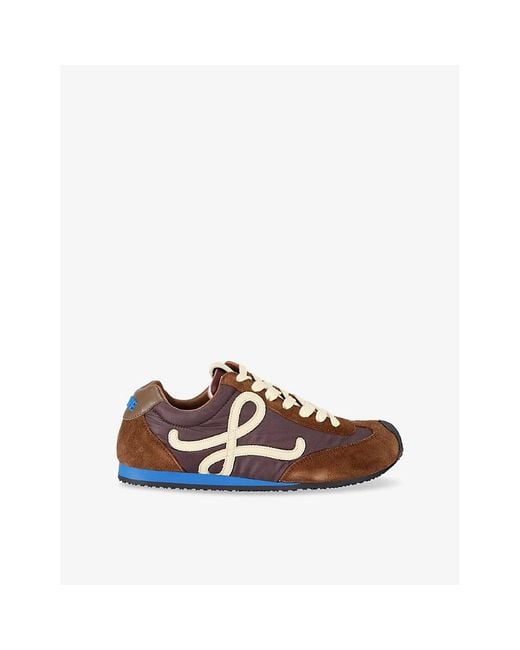 Loewe Brown Ballet Runner 2.0 Nylon And Leather Low-Top Trainers