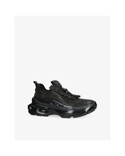 Steve Madden Black Fabuluxe Chunky Woven Trainers