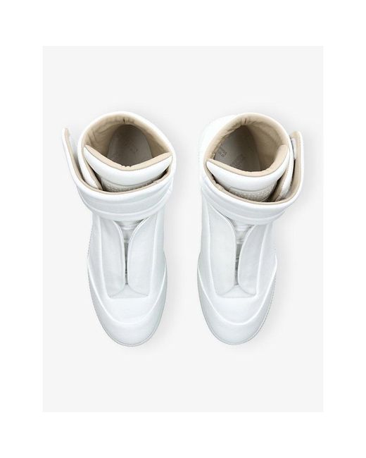 Maison Margiela White Future Mid-Top Leather Trainers for men