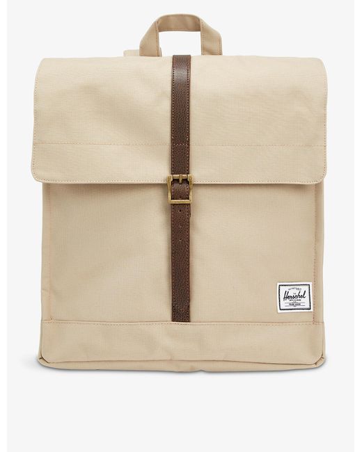 Herschel Supply Co. Brown City Brand-patch Woven Backpack