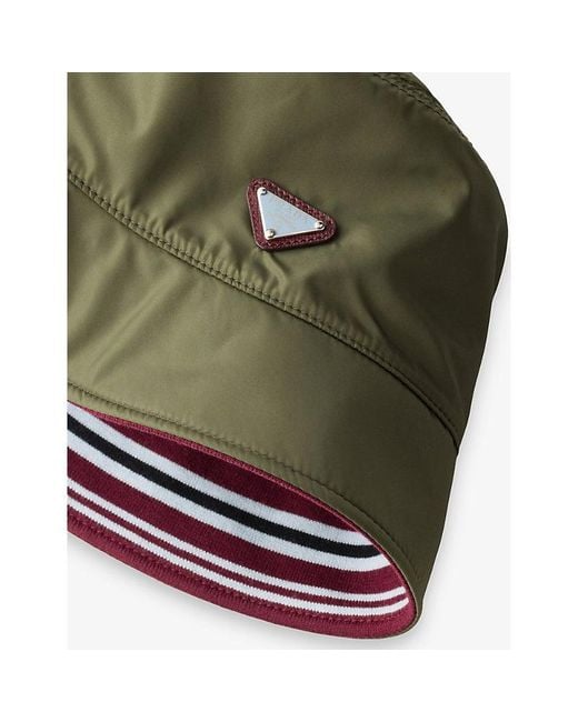 Prada Green Re-Nylon Bucket Hat