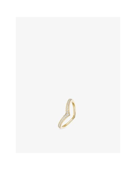 Messika Metallic Fiery Pavé 18Ct And 0.19Ct Diamond Wedding Ring