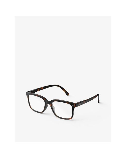 Izipizi Black #L Square-Framed Reading Glasses for men