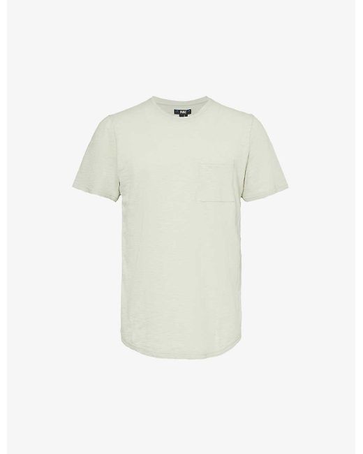 PAIGE White Kenneth Relaxed-fit Cotton-jersey T-shirt X for men