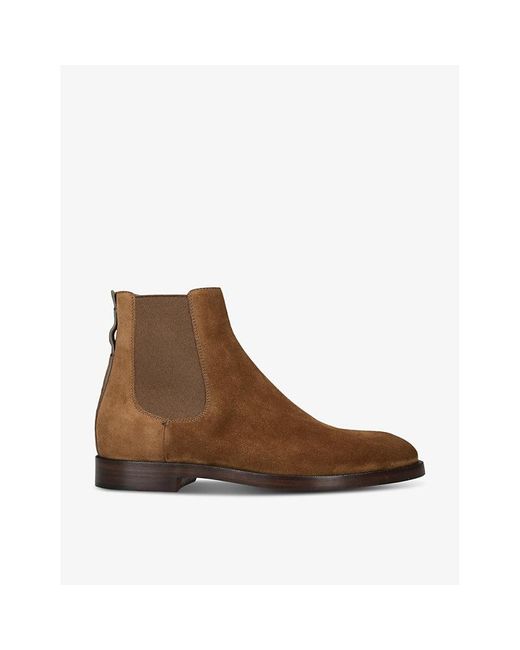Zegna Brown Torino Panelled Suede Chelsea Boots for men