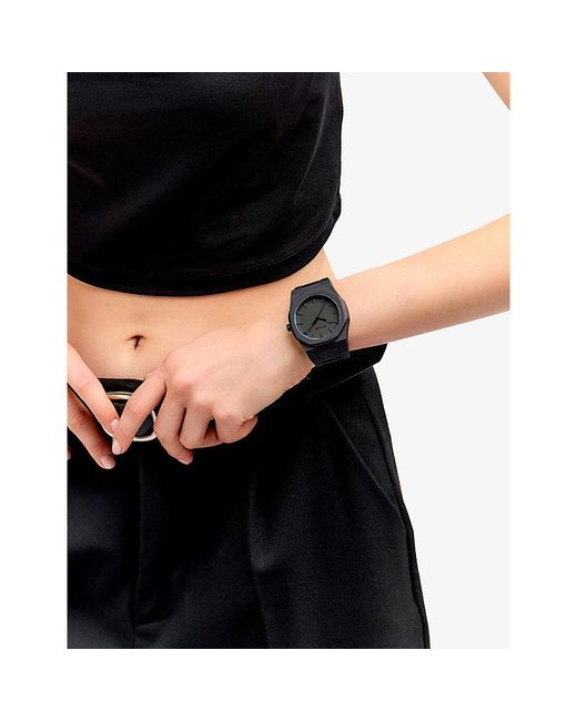 D1 Milano Black Polycarbon Shadow Polycarbonate Quartz Watch