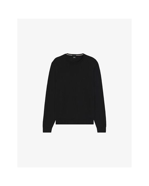 Boss Blue Leisure Virgin Wool Sweatshirt for men
