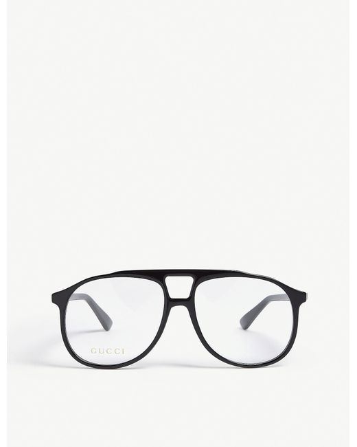 Gucci Black GG02640 Pilot Optical Glasses for men