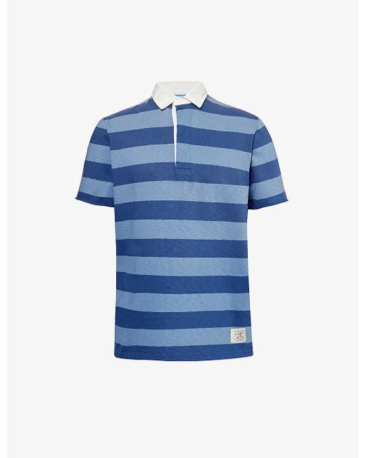 Polo Ralph Lauren Blue Logo-embroidered Relaxed-fit Cotton-jersey Shirt X for men