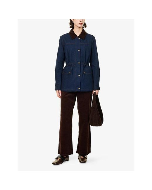 PAIGE Blue Horizon Utility Cotton Denim Jacket