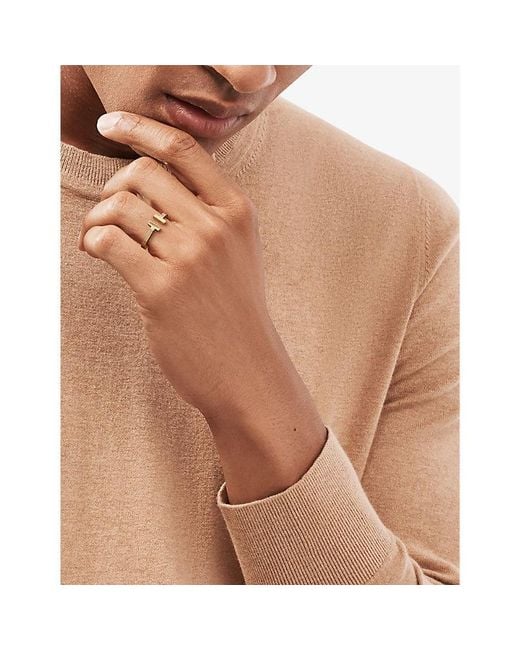 Tiffany & Co Metallic Tiffany T Square Ring