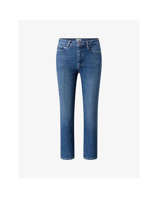 Twist & Tango Blue Sally Slim-leg High-rise Jeans