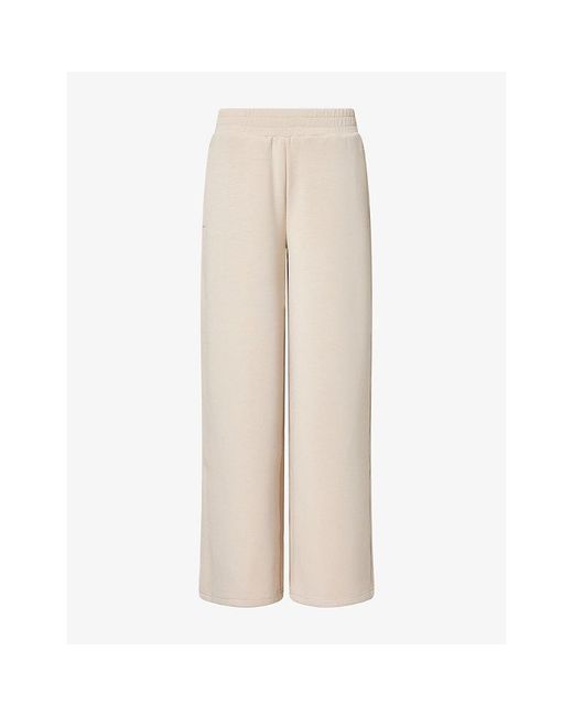 Now You Live Natural Foxton Wide-Leg Stretch-Modal-Blend Jogging Bottoms