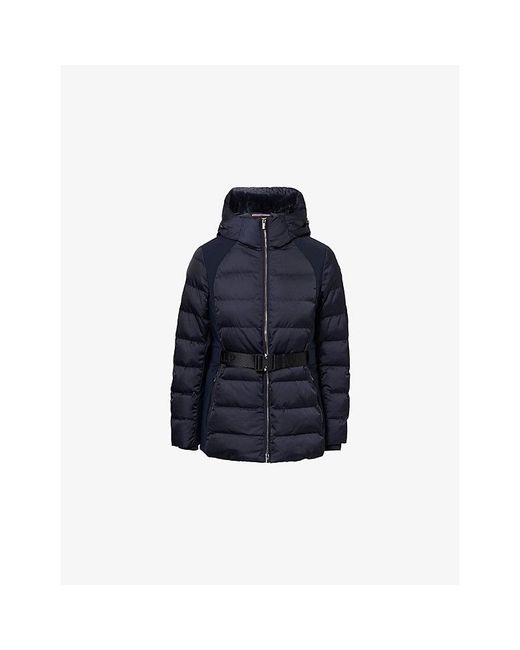 Fusalp Blue Maela Belted Puffer Ski Jacket