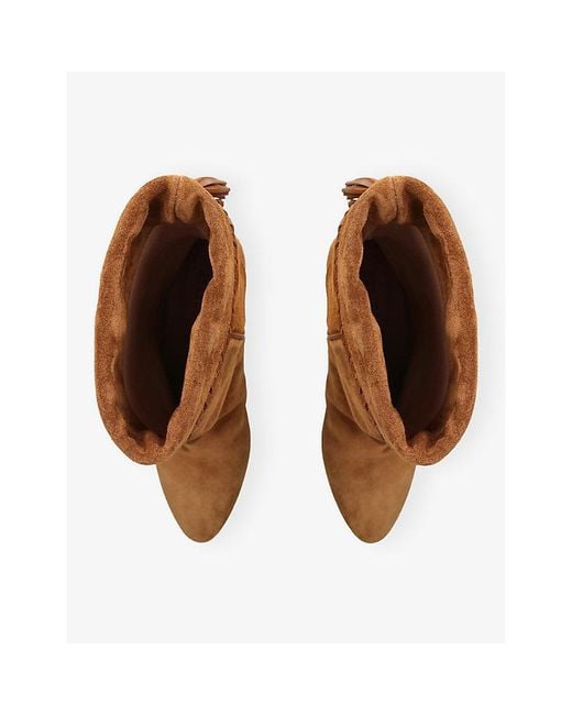 Isabel Marant Brown Dalby Suede Heeled Boots