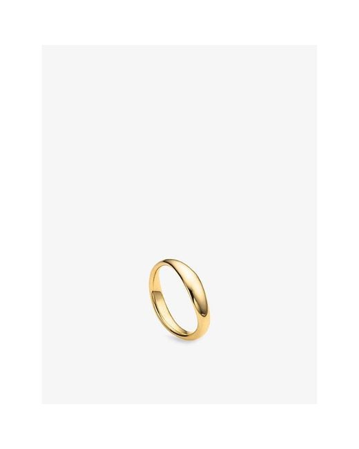 Monica Vinader Metallic Nura Reef 18Ct-Plated Vermeil Sterling- Ring