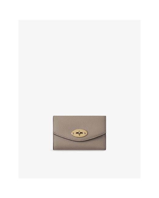 Mulberry Gray Darley Folded Leather Wallet