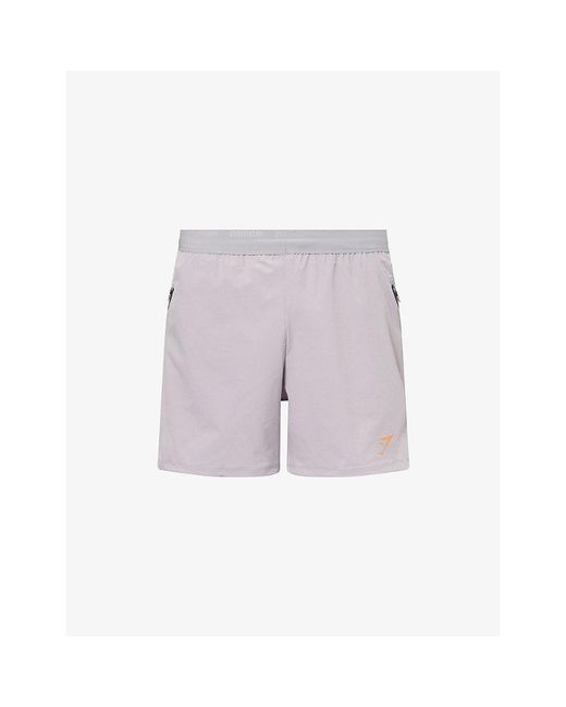 GYMSHARK Purple Sport Hybrid Logo-Print Woven Shorts for men
