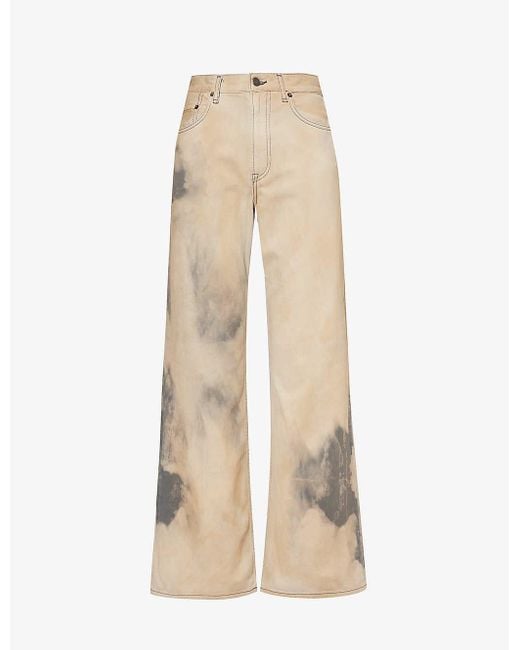 Acne Natural 2022 Smokey Straight-leg Mid-rise Jeans