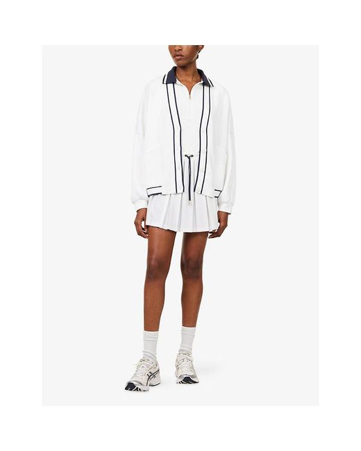Varley White Decker Off-Court Knitted Cardigan
