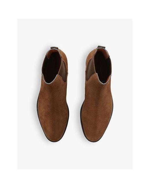 Zegna Brown Torino Panelled Suede Chelsea Boots for men