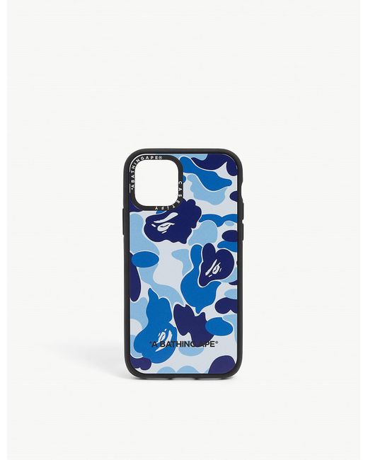 A Bathing Ape Blue Casetify X Bape Abc Camo-printed Iphone 11 Pro Case for men