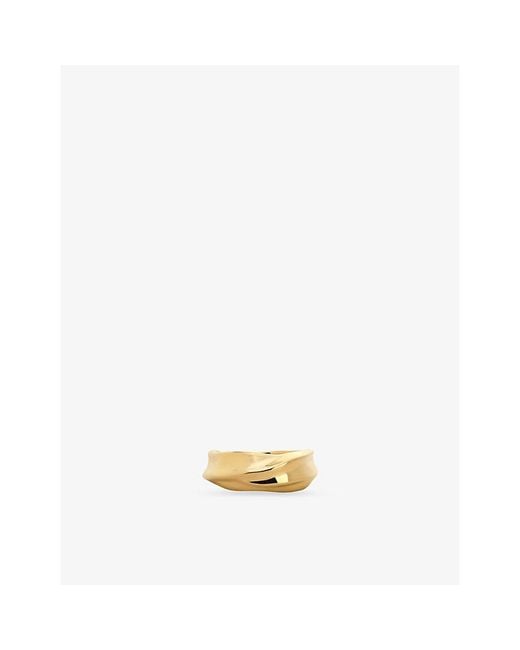 Monica Vinader Metallic Nomade Stacking 18Ct Vermeil Ring