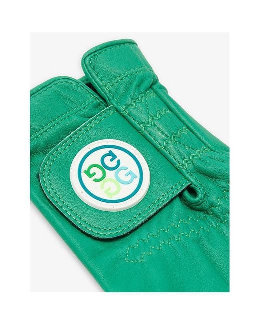 G/FORE Green Signature Logo Leather Golf Glove for men