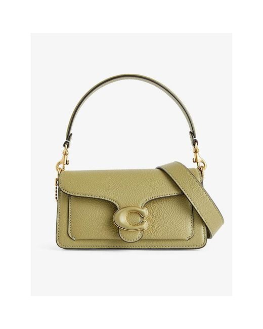 COACH Tabby Leather Shoulder Bag in Green Lyst