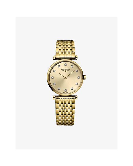 Longines Metallic L4.209.2.37.8 La Grande Classique Pvd Coated Stainless-Steel And 0.048Ct Diamond Quartz Watch
