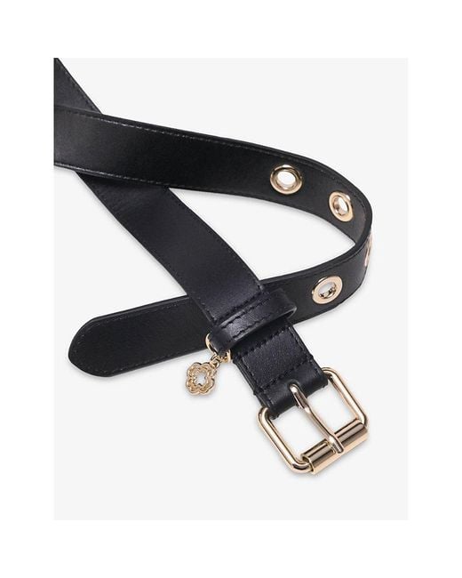 Maje White Miss M Leather Belt
