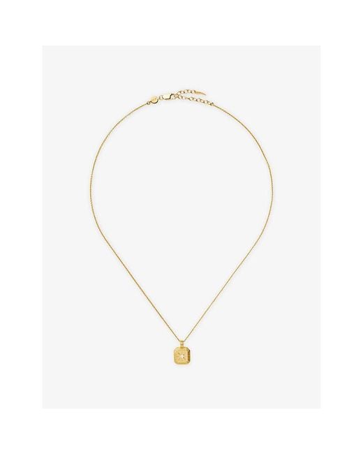 Missoma Metallic June Birthstone 18Ct Vermeil Plated Sterling Pendant Necklace