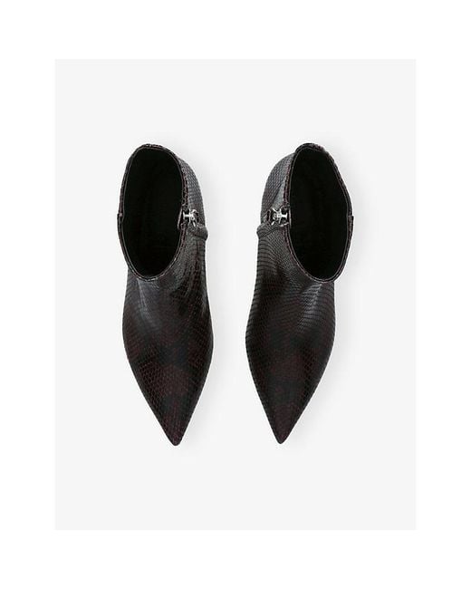 Aeyde Black Sofie Ankle Heeled Leather Boots