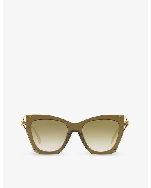 Dita Eyewear Green Am0375s Cat-eye Acetate Sunglasses