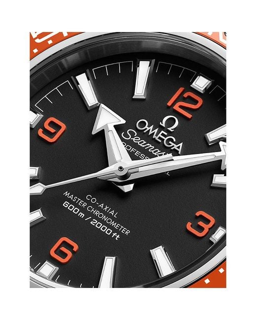Omega Orange Seamaster Planet Ocean 600M Stainless-Steel Watch 42Mm for men