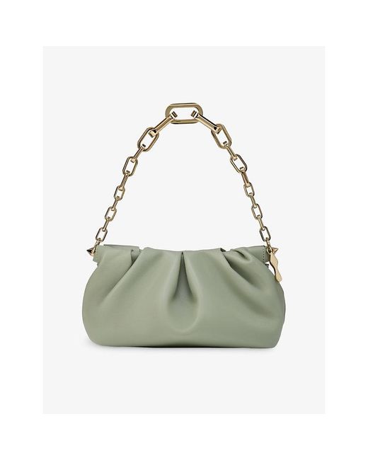 Christian Louboutin Green Eva Small Leather Shoulder Bag