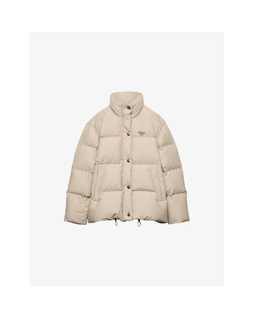 Prada Natural Technical Fabric-Down Jacket