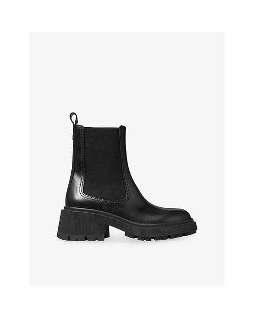 Jimmy Choo Black Tamia Chelsea Leather Boots