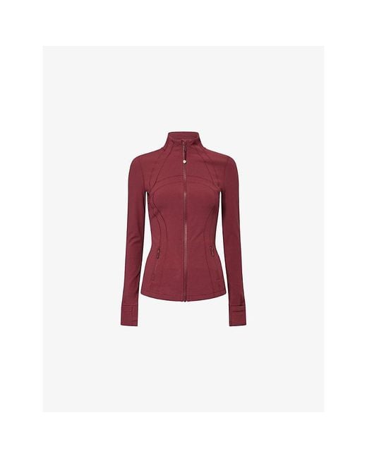 lululemon athletica Red Define Nulu High-Neck Stretch-Woven Jacket