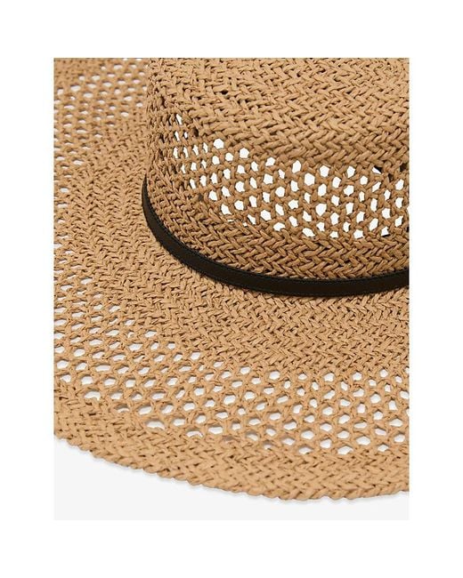 Reiss Natural Astrid Straw Sun Hat