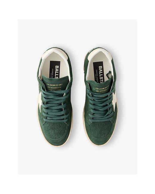 Golden Goose Deluxe Brand Green Ball Star Suede Trainers