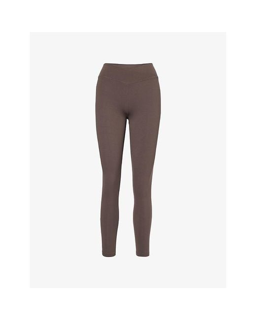 WE Are Tala Brown Dayflex Wrapover Gym Leggings