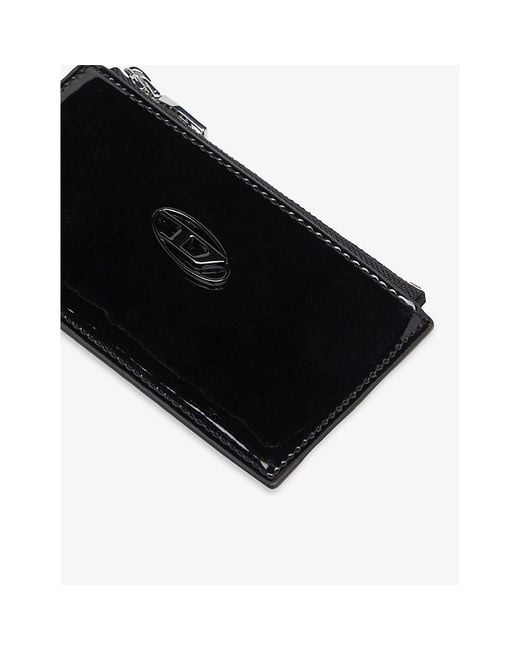 DIESEL Black Play Iii Leather Blend Card Holder