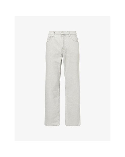 PAIGE Gray Doheny Straight-Leg Denim Jeans for men