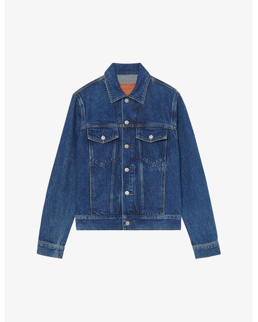 Sandro Trucker Regular-fit Denim Jacket 