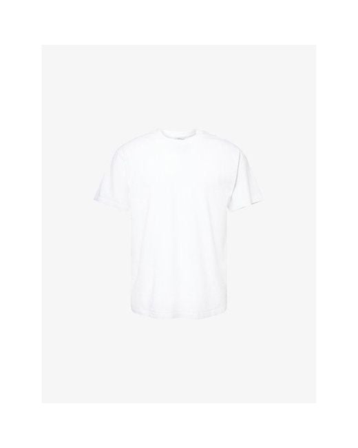 Givenchy White Crewneck Regular-Fit Cotton T-Shirt for men