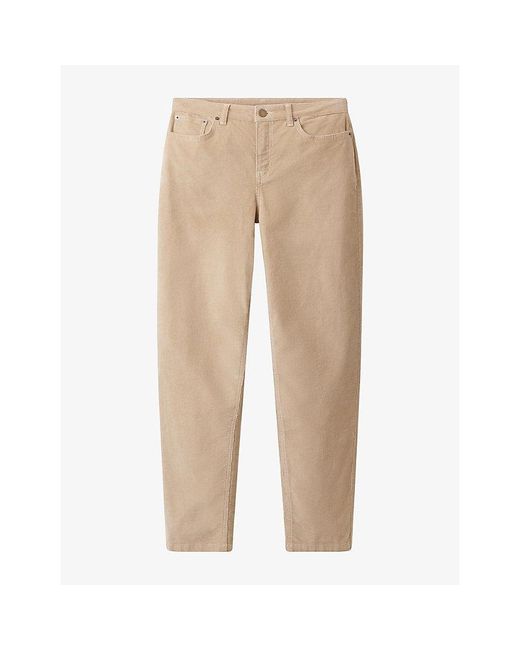 The White Company Natural Brompton Tapered-Leg Corduroy Trousers