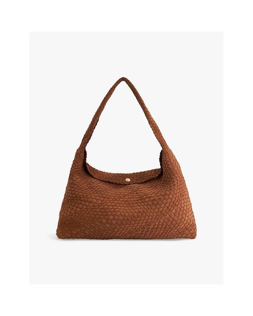 Dune Deliberate ExtraLarge Woven Shoulder Bag in Brown Lyst