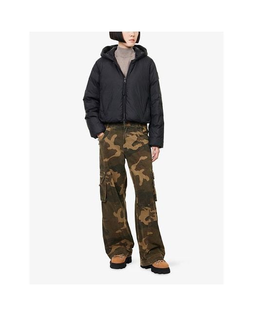 Canada Goose Blue Elba Nylon-Down Jacket