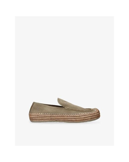 Loewe Natural Rio Suede Loafer Espadrilles for men